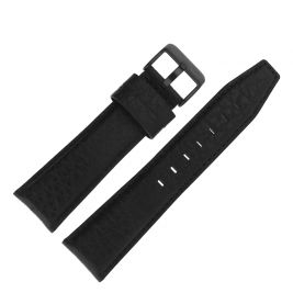 Pasek Vostok Europe Gaz-14 - Skóra 565 (C597) czarny gnieciony czarna kl. - Paski i bransolety VOSTOK