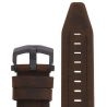 Pasek Vostok Europe Lunokhod - Skóra (C629) brązowy z czarnym p. czarna kl. - Paski i bransolety VOSTOK