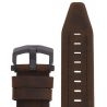 Pasek Vostok Europe Lunokhod - Skóra (C629) brązowy z czarnym p. czarna kl. - Paski i bransolety VOSTOK