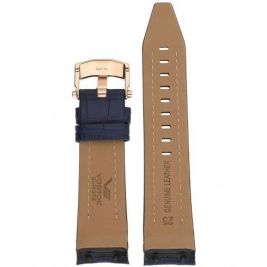 Pasek Vostok Europe Lunokhod - Skóra (E631) niebieski croco z różową kl. - Paski i bransolety VOSTOK