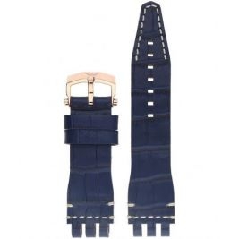 Pasek Vostok Europe Energia 3 - Skóra (E651) niebieski croco różowa kl. - Paski i bransolety VOSTOK