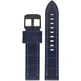 Pasek Vostok Europe Almaz - Skóra (C654) niebieski croco czarna kl. - Paski i bransolety VOSTOK