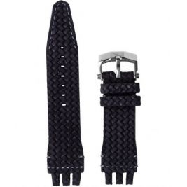 Pasek Vostok Europe Energia 3 - Skóra (A588) czarny pleciony błyszcząca kl. - Paski i bransolety VOSTOK