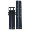 Pasek Vostok Europe Expedition - Skóra (4198) czarny z niebieskim śr. czarna kl. - Paski i bransolety VOSTOK