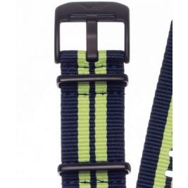 Pasek Vostok Europe Almaz - Nylon (C257) niebieski z seledynowym śr. czarna kl. - Paski i bransolety VOSTOK