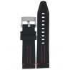 Pasek Vostok Europe Ekranoplan 2 - Skóra (A509) czarny z pomarańczowym p. matowa kl. - Paski i bransolety VOSTOK