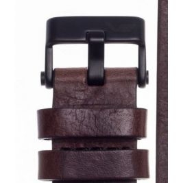 Pasek Vostok Europe Ekranoplan 2 - Skóra (C513) brązowy z czarnym p. czarna kl. - Paski i bransolety VOSTOK