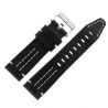 Pasek Vostok Europe Ekranoplan 2 - Skóra (A508) czarny z białym p. błyszcząca kl. - Paski i bransolety VOSTOK