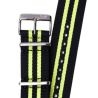 Pasek Vostok Europe Rocket N1 - Nylon (5253) czarny z seledynowym śr. błyszcząca kl. - Paski i bransolety VOSTOK