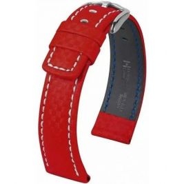 Pasek HIRSCH Carbon 100m-WR L 02592020-2-20 skórzany 20 mm - Paski HIRSCH