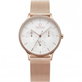 klasyczny damski Zegarek Obaku Denmark V212LMVIMV na bransolecie
