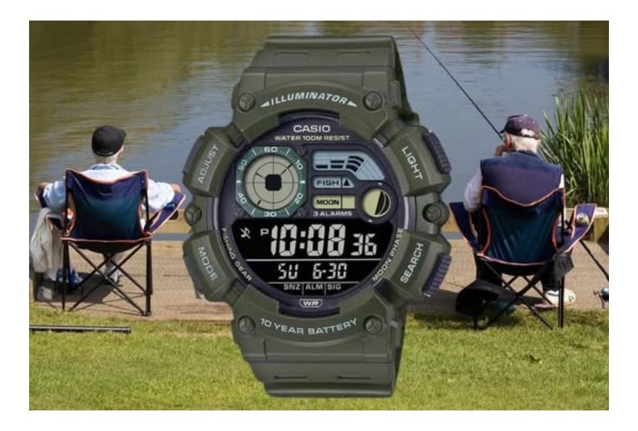 Casio WS-1500H: najlepszy zegarek wędkarski dla polskich wędkarzy