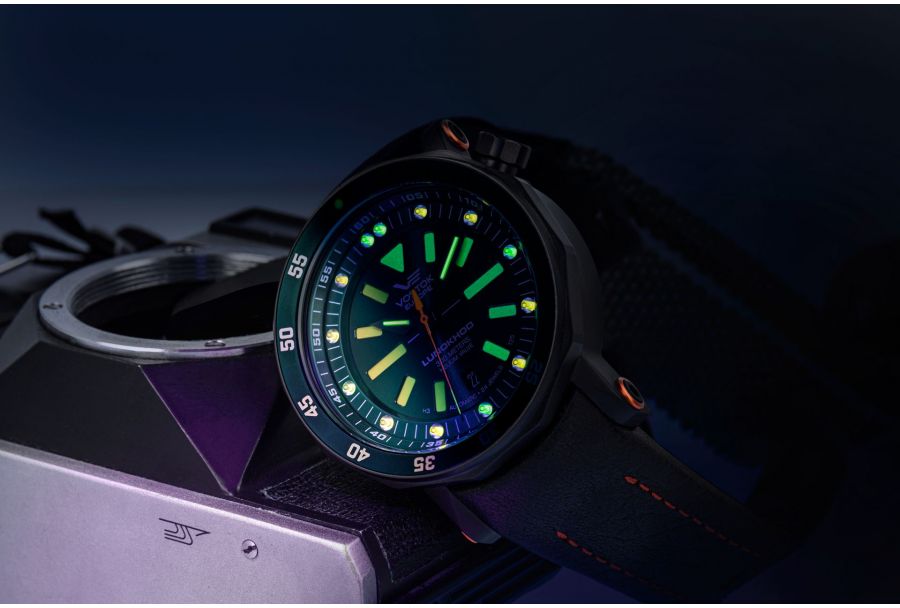 Profesjonalny zegarek do nurkowania Vostok Lunokhod-2 Automatic NH35A z trytem