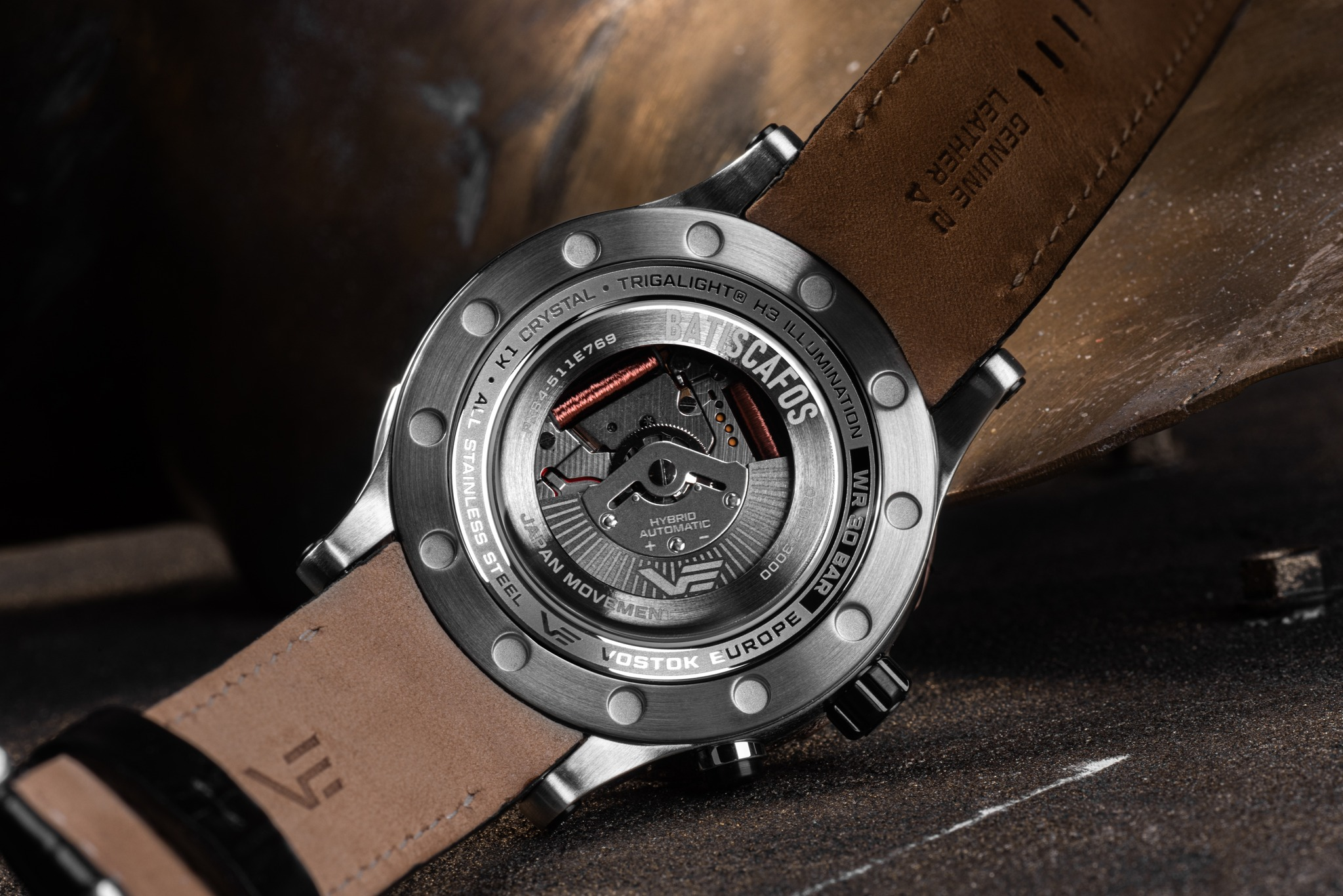 Hybrydowy mechanizm automatyczny w zegarku Vostok Europe Batiscafos Hybrid PX84