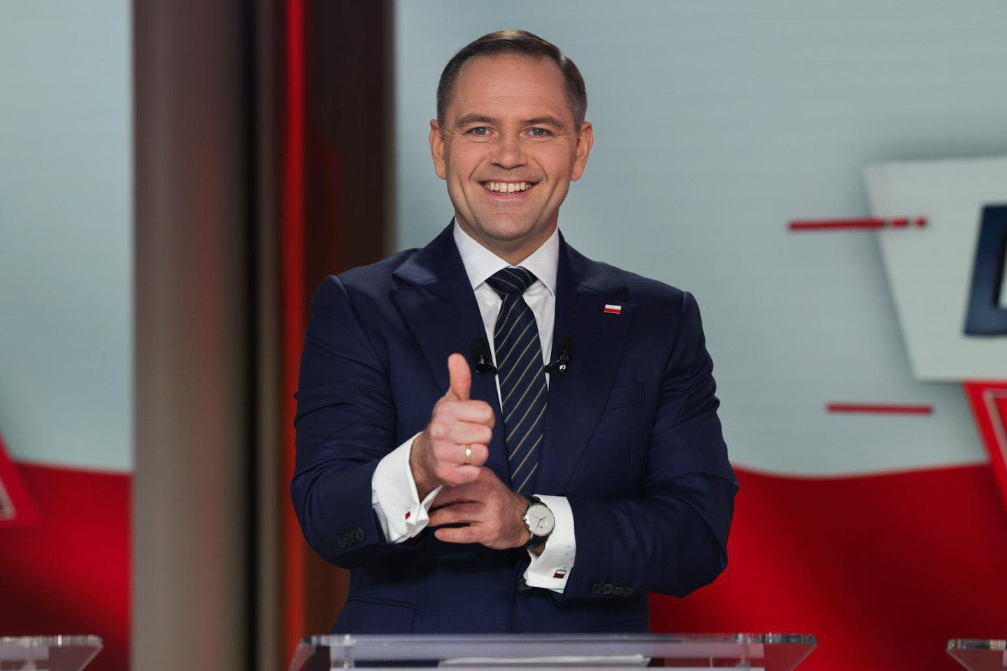 Karol Nawrocki i jego zegarek Błonie Zodiak Zebra