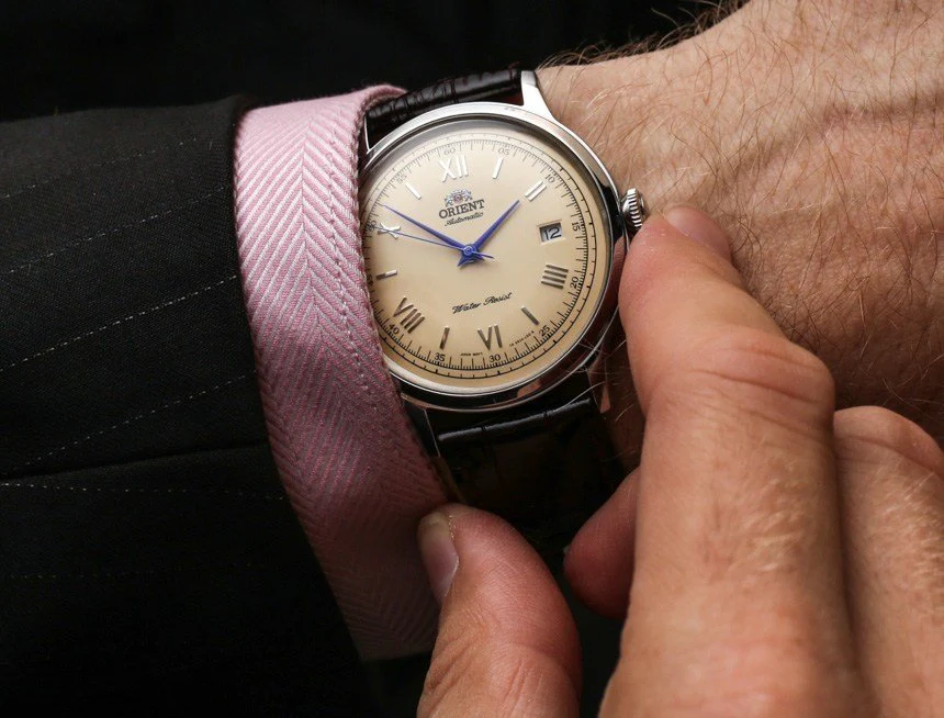 Dobrze dobrany zegarek męski - klasyczny Orient Bambino 38mm