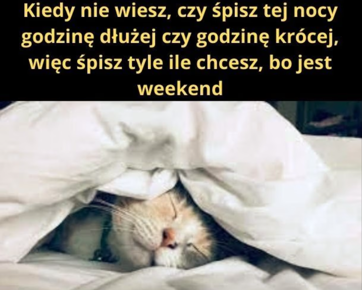 Zmiana czasu z letniego na zimowy - śpimy godzinę dłużej