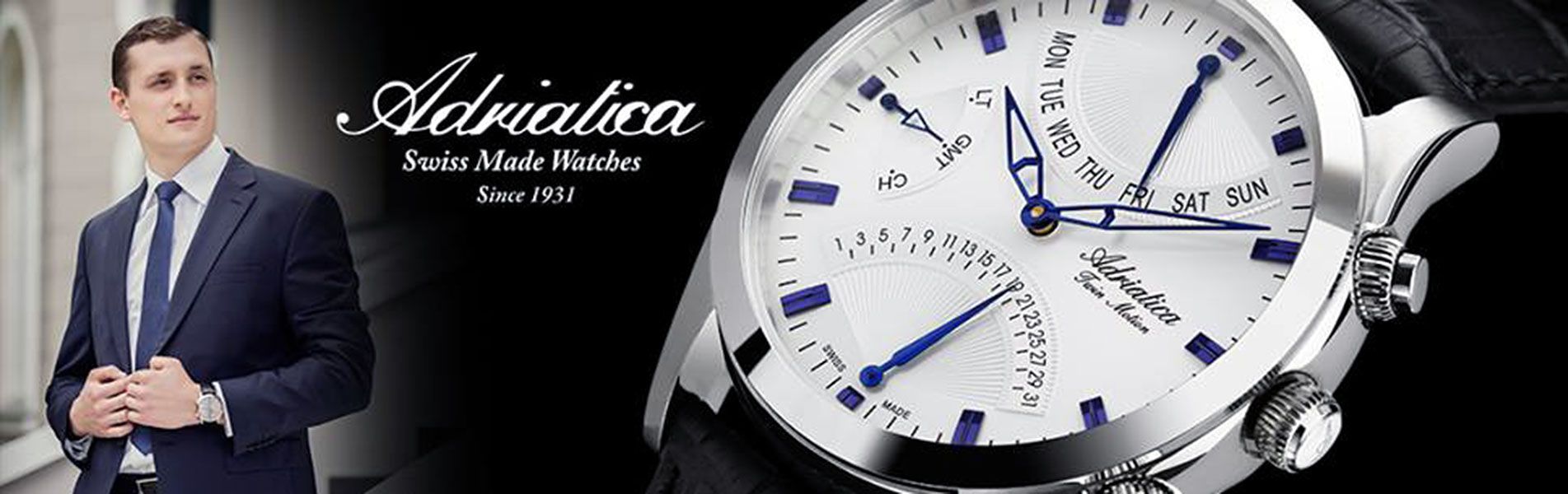Szwajcarskie zegarki Adriatica Swiss Made
